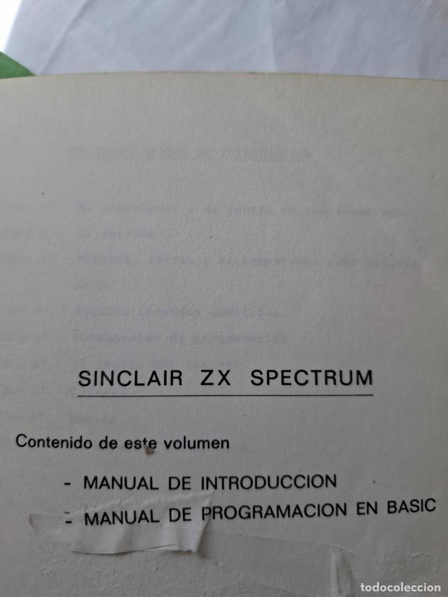 Libros de segunda mano: Sinclair ZX Spectrum manual de introducci&oacute;n manual de programaci&oacute;n en basic - Foto 2