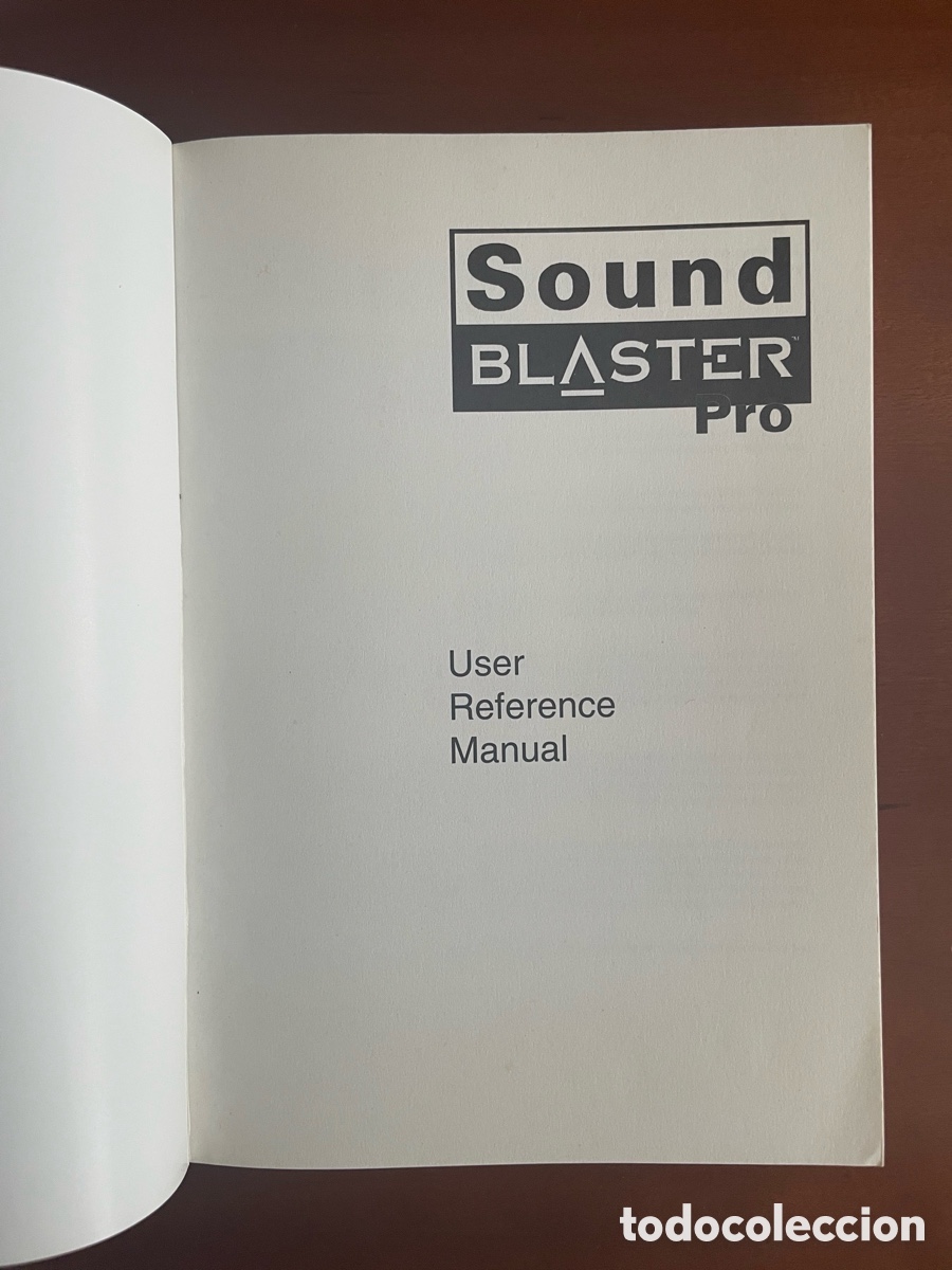 Libros de segunda mano: Manual original Sound Blaster Pro Creative Labs &ndash; User Reference Manual &ndash; 1992 &ndash; CATA098 - Foto 2
