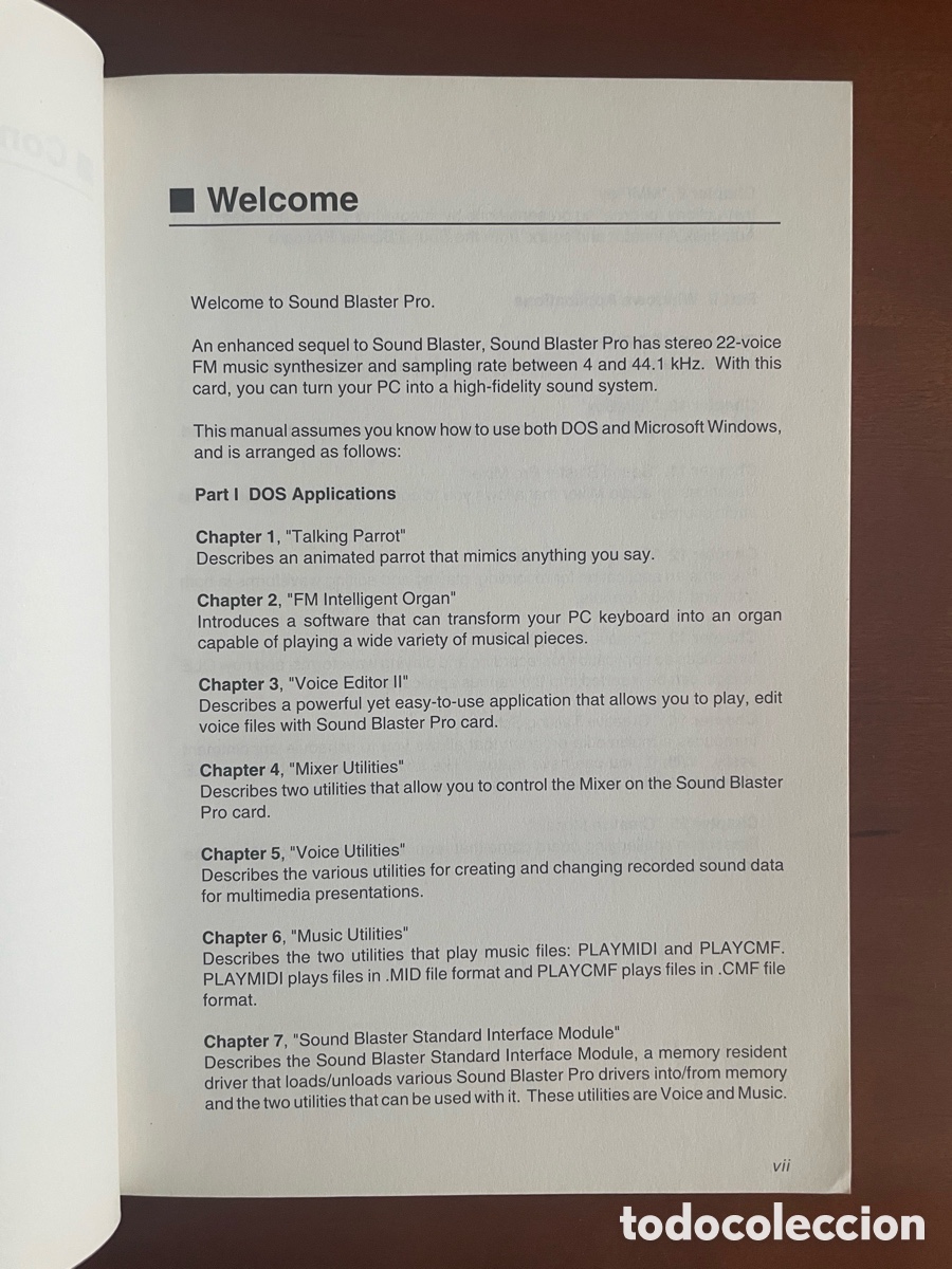Libros de segunda mano: Manual original Sound Blaster Pro Creative Labs &ndash; User Reference Manual &ndash; 1992 &ndash; CATA098 - Foto 4