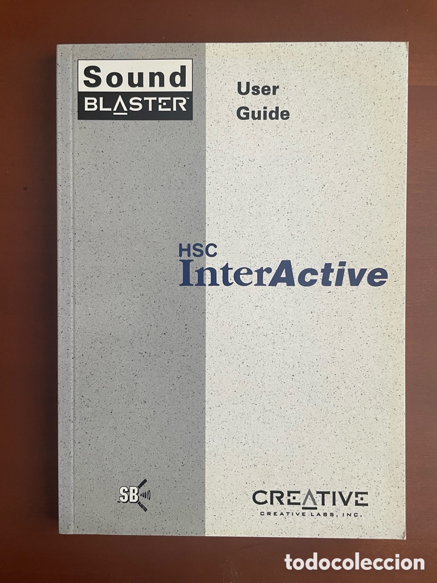 Libros de segunda mano: Manual original Sound Blaster HSC InterActive Special Edition &mdash; Creative Labs &mdash; 1992/93