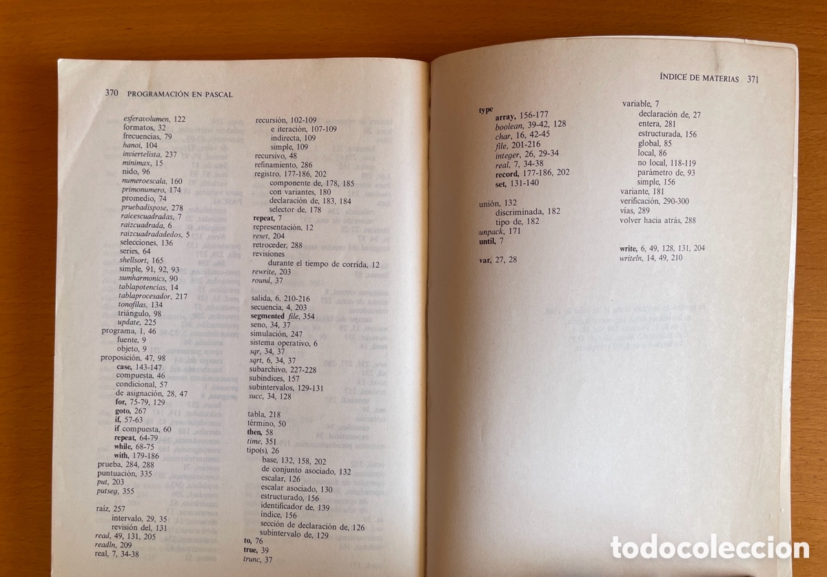 Libros de segunda mano: Programaci&oacute;n en Pascal &ndash; Peter Grogono &ndash; Edici&oacute;n revisada &ndash; 1988 - Foto 8