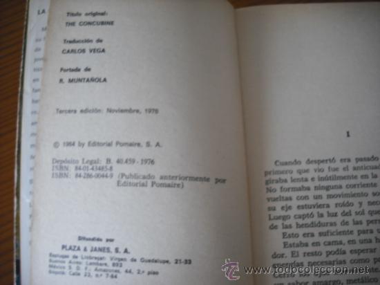 Libros de segunda mano: LA CONCUBINA  - MORRIS WEST - - Foto 3
