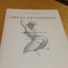 Libros de segunda mano: OBRAS PROHIBIDAS DE PAUL VERLAINE. AMIGAS MUJERES HOMBRES. TIRADA LIMITADA DE 3000 EJEMPLARES