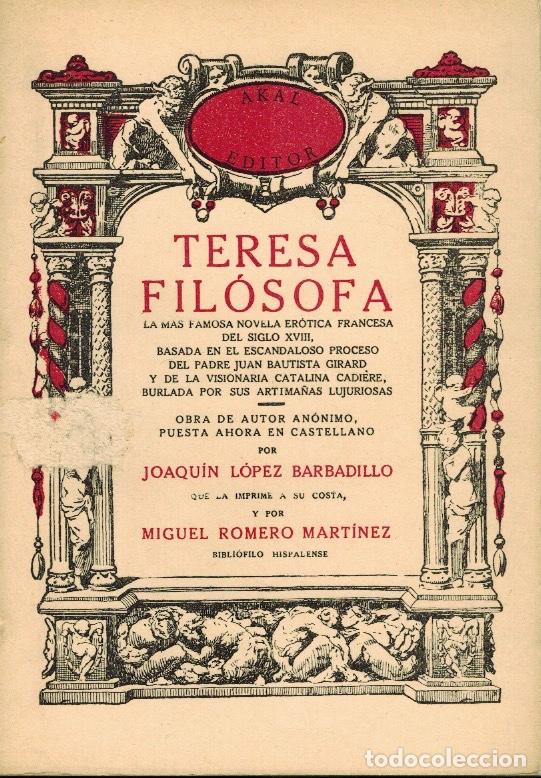 Libros de segunda mano: TERESA FIL&Oacute;SOFA, An&oacute;nimo - Foto 1