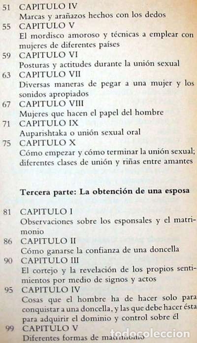Libros de segunda mano: VATSYAYANA KAMA SUTRA - CIRCULO DE LECTORES 1981 - VER INDICE - Foto 3