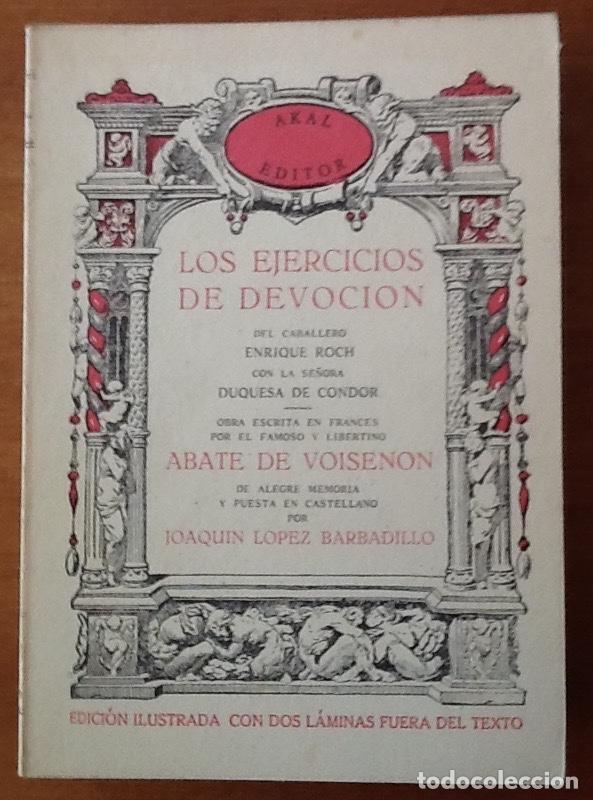 Libros de segunda mano: Los ejercicios de devocion, Abate de Voisenon - Foto 1