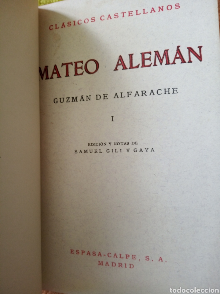 Libros de segunda mano: Guzm&aacute;n de Alfarache. Mateo Alem&aacute;n - Foto 3