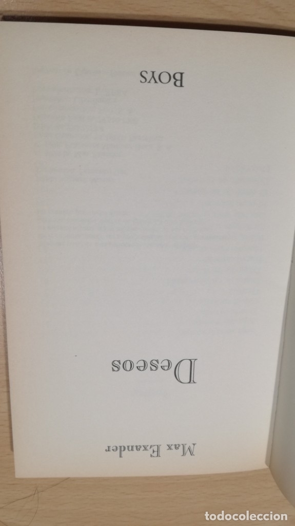 Libros de segunda mano: DESEOS - MAX EXANDER - BOY	 / 	F401 - Foto 5