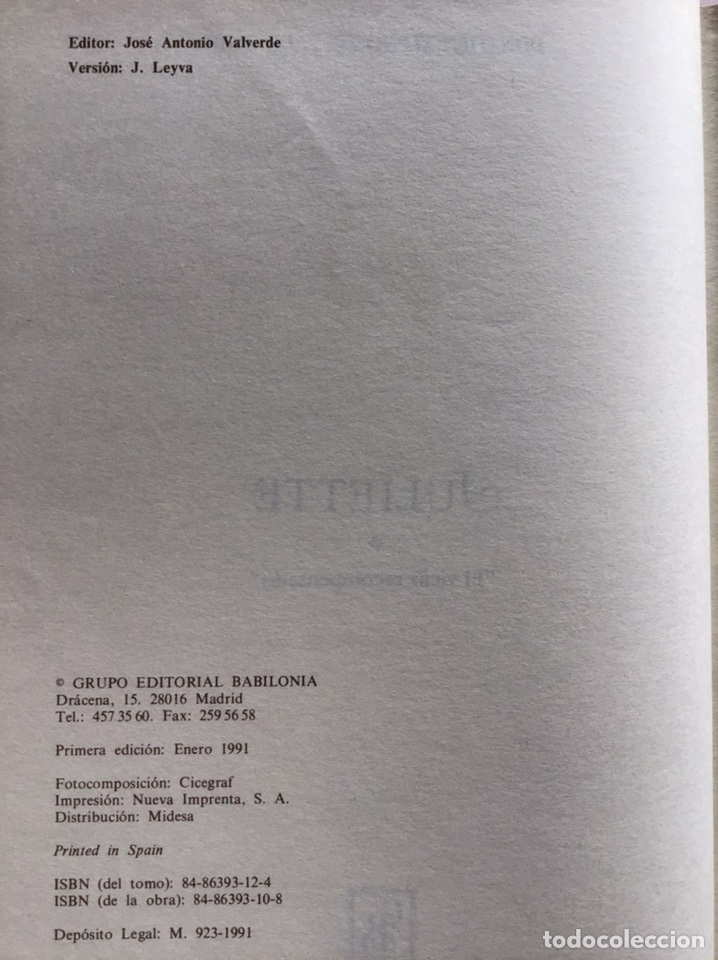 Libros de segunda mano: JULIETTE / MARQU&Eacute;S DE SADE / BABILONIA - Foto 3