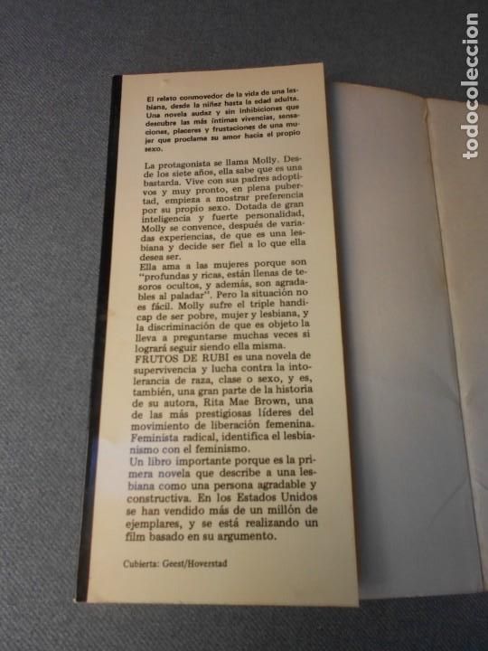 Libros de segunda mano: FRUTOS DE RUBI - Foto 2