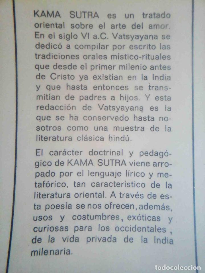 Libros de segunda mano: Kama Sutra (Vatsyayana) Bruguera Libro Amigo 1976 - Foto 5
