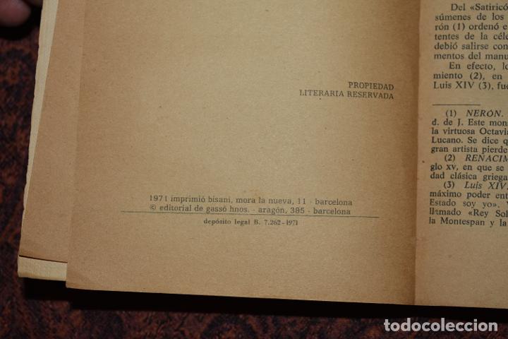 Libros de segunda mano: Libro El Satiric&oacute;n de Petronio Ediciones Rodegar 1971 - Foto 2