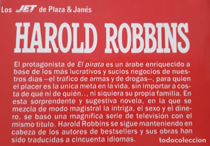 Libros de segunda mano: &ldquo;El pirata&rdquo; de Harold Robbins - Foto 2