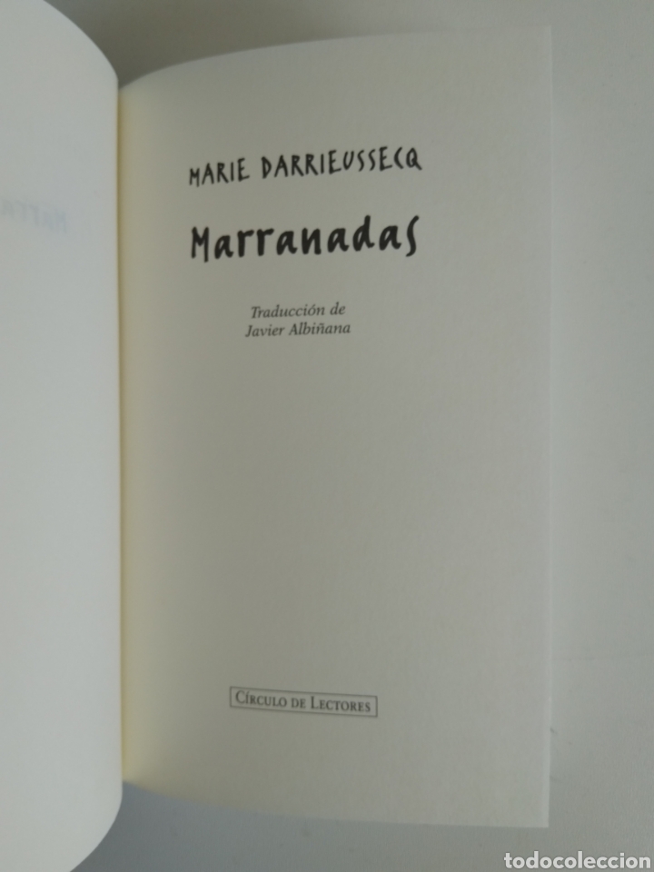 Libros de segunda mano: MARRANADAS/MARIA DARREUSSECQ - Foto 3