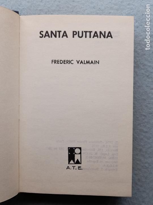 Libros de segunda mano: Santa Puttana. Frederic Valmain. - Foto 2