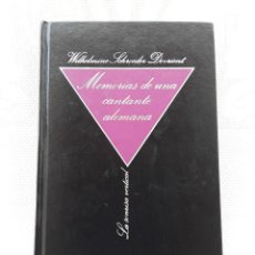 Libros de segunda mano: MEMORIAS DE UNA CANTANTE ALEMANA (SONRISA VERTICAL, TUSQUETS, 1984) TRAD. ANTONIO ESCOHOTADO