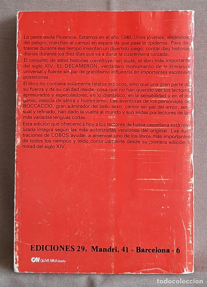 Libros de segunda mano: El Decameron. Giovanni Boccaccio. - Foto 2