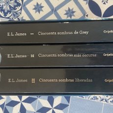 Libros de segunda mano: TRILOGIA DE 50 SOMBRAS DE GREY DE E.L. JAMES. Lote 358052955