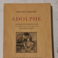 Libros de segunda mano: ADOLPHE - BENJAMIN CONSTANT, PAUL-ÉMILE BÉCAT (EN FRANCÉS)