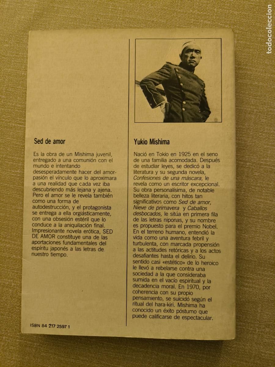 Libros de segunda mano: SED DE AMOR - MISHIMA - Foto 3