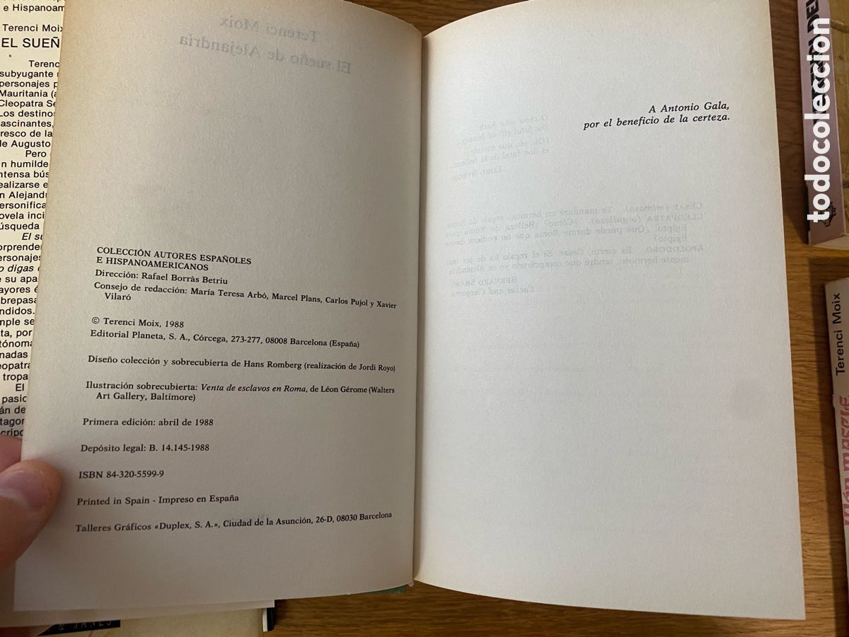 Libros de segunda mano: 4 EJEMPLARES DE TERENCI MOIX - Foto 3