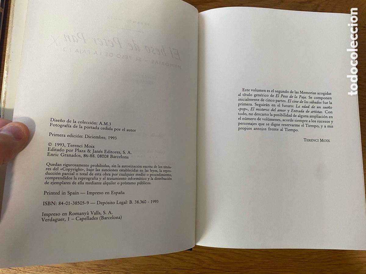 Libros de segunda mano: 4 EJEMPLARES DE TERENCI MOIX - Foto 6