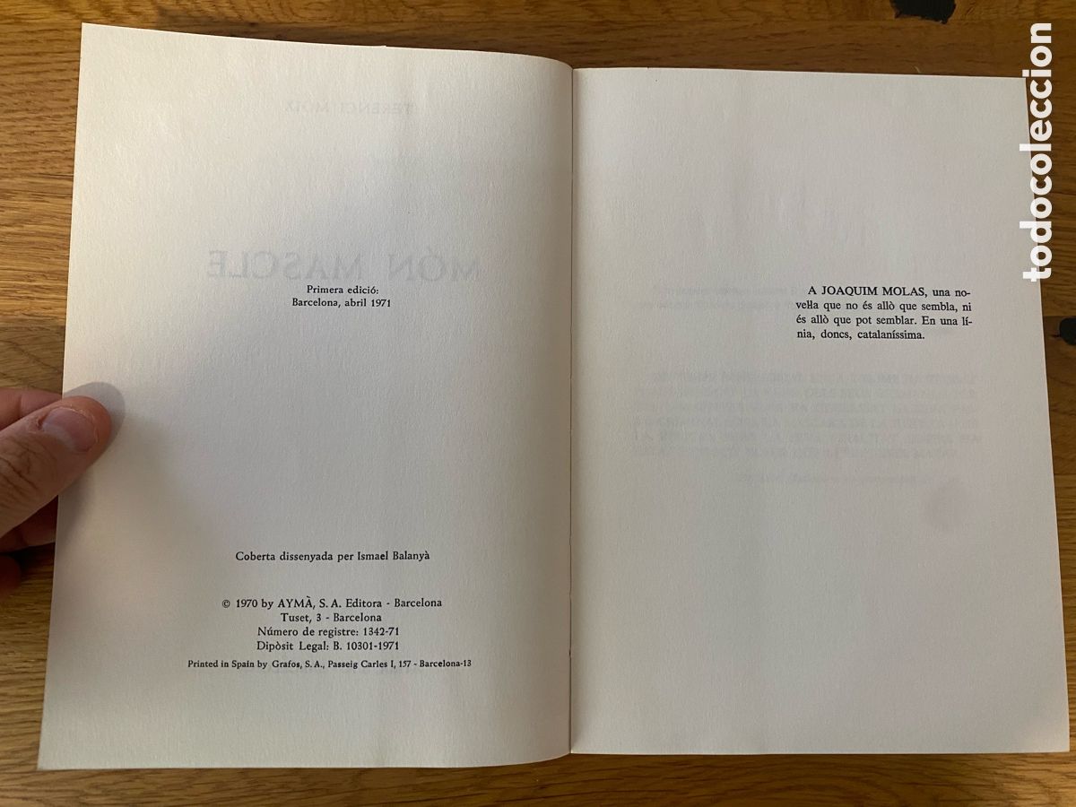 Libros de segunda mano: 4 EJEMPLARES DE TERENCI MOIX - Foto 12