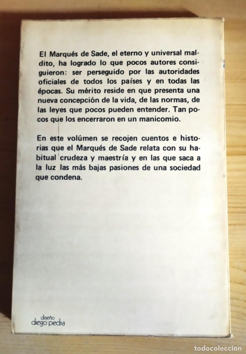 Libros de segunda mano: CUENTOS E HISTORIAS - MARQU&Eacute;S DE SADE - A.T.E. 1977 - Foto 2