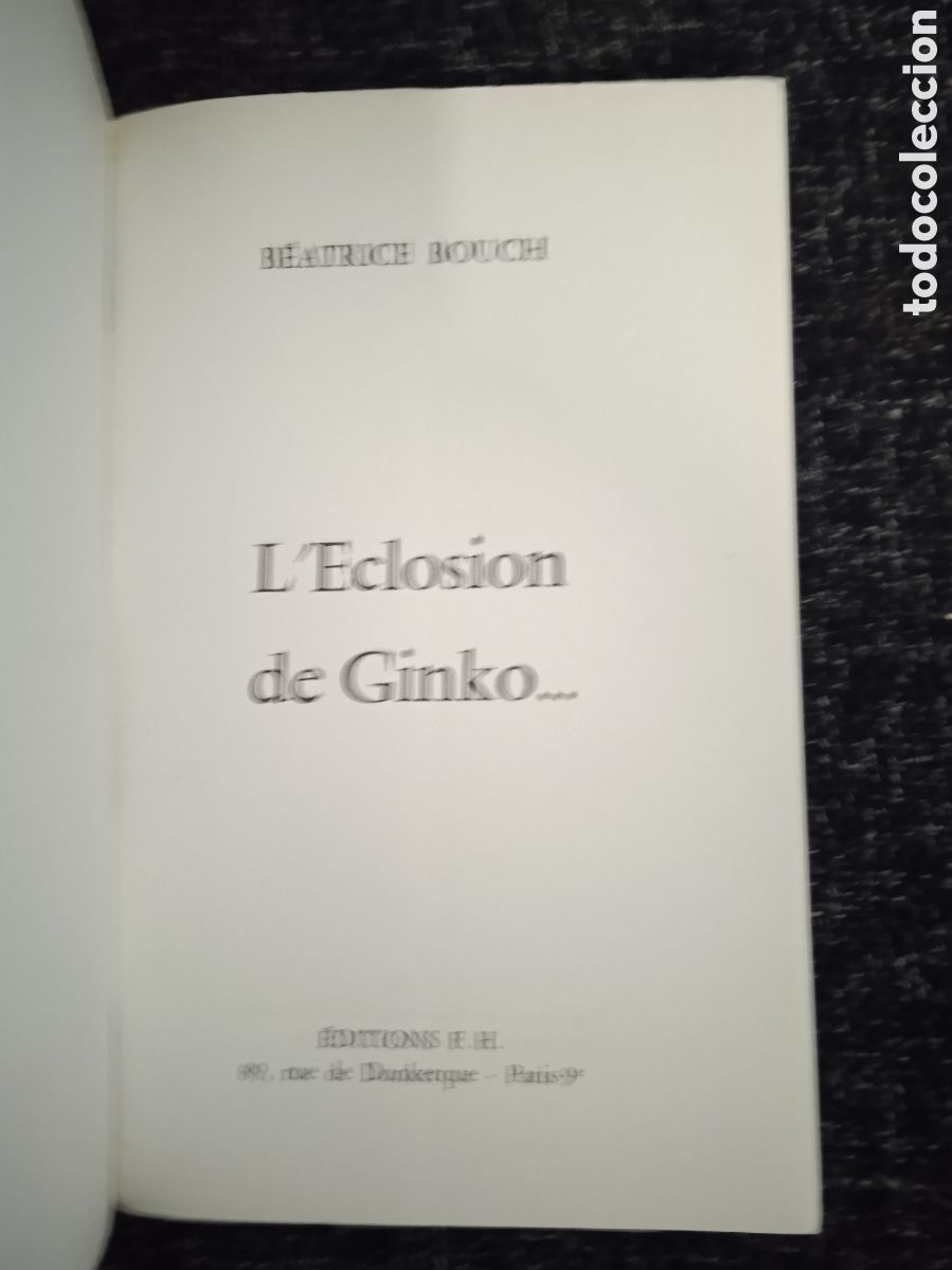 Libros de segunda mano: L ECLOSION DE GINKO BOUCH -LIBRO EROTICO EN FRANCES - Foto 2
