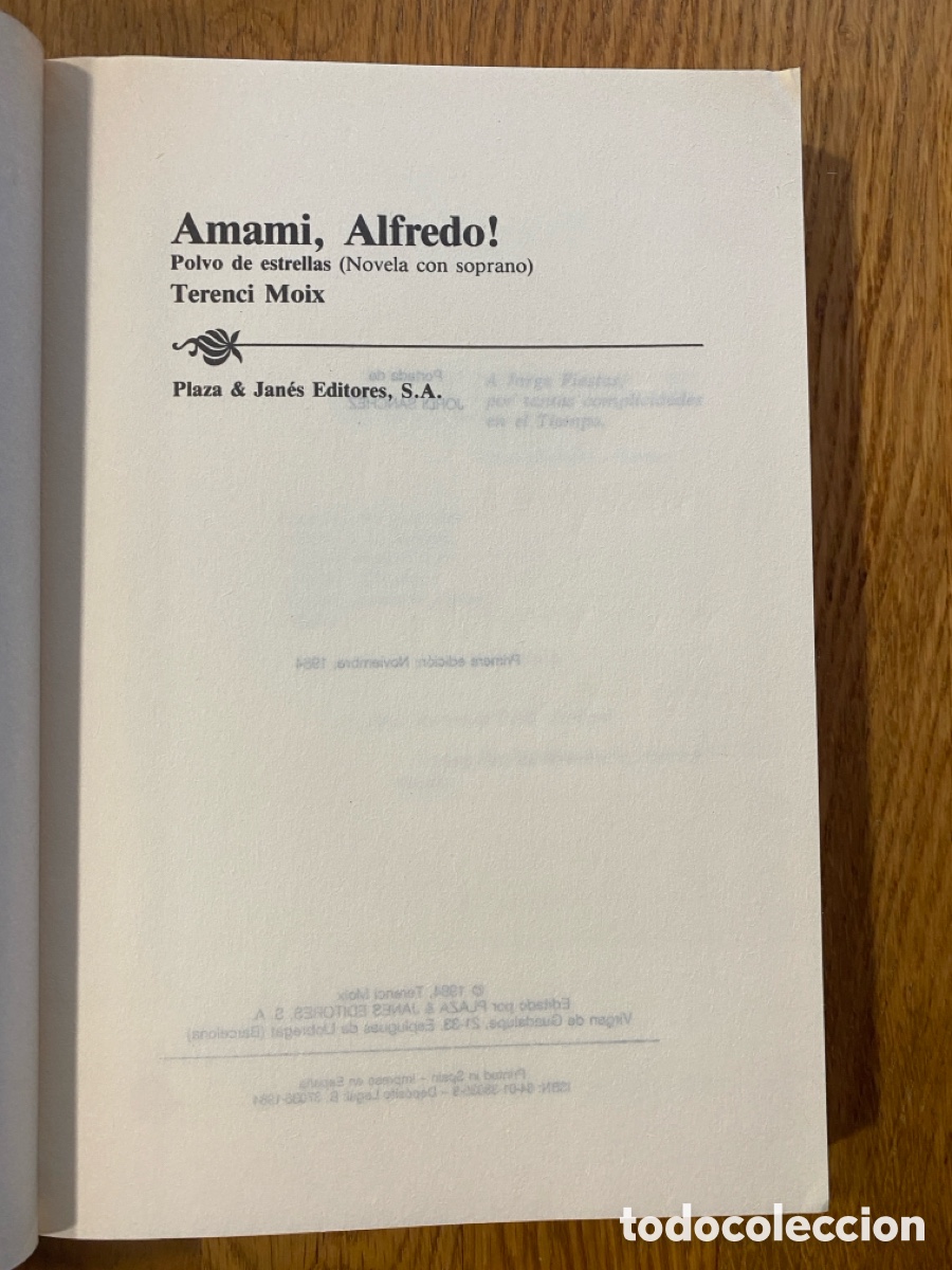 Libros de segunda mano: 4 EJEMPLARES DE TERENCI MOIX - Foto 7