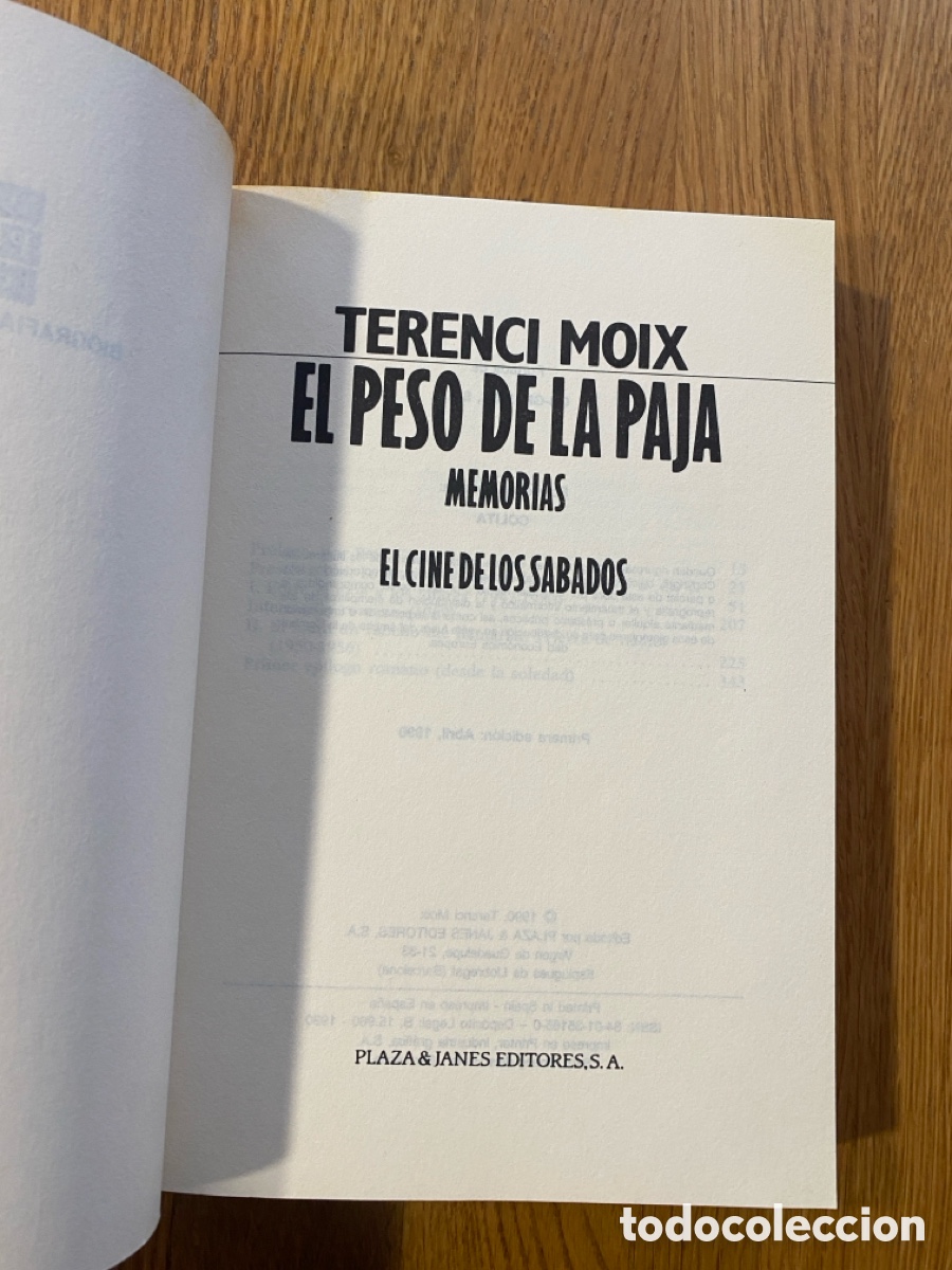 Libros de segunda mano: 4 EJEMPLARES DE TERENCI MOIX - Foto 10