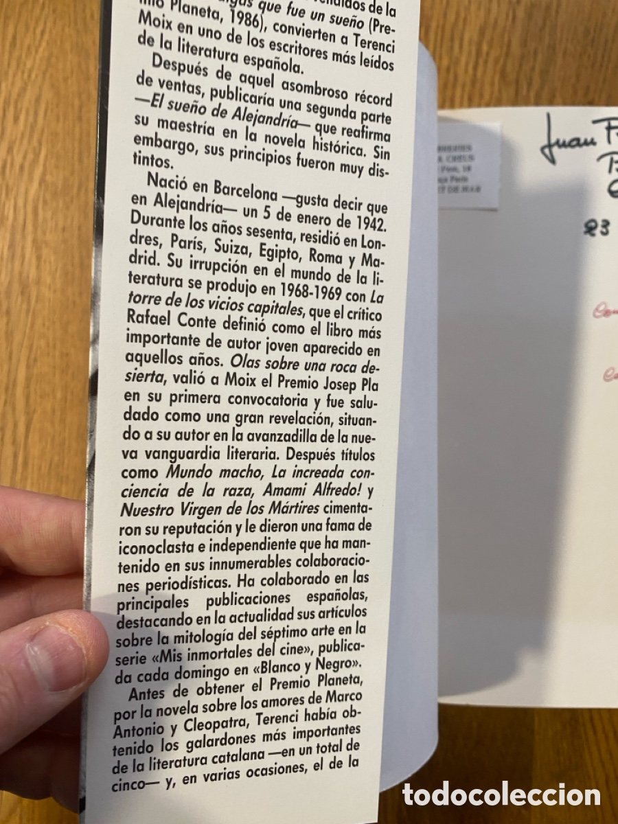 Libros de segunda mano: 4 EJEMPLARES DE TERENCI MOIX - Foto 12