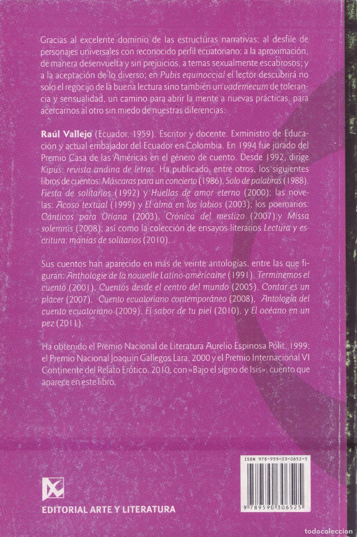 Libros de segunda mano: Pubis equinoccial - Vallejo, Raul - Foto 3
