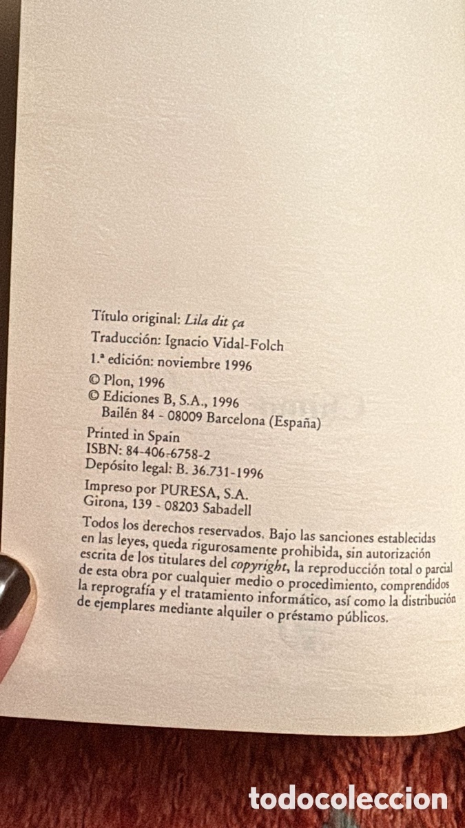 Libros de segunda mano: La voz de Lila. Chimo - Foto 3
