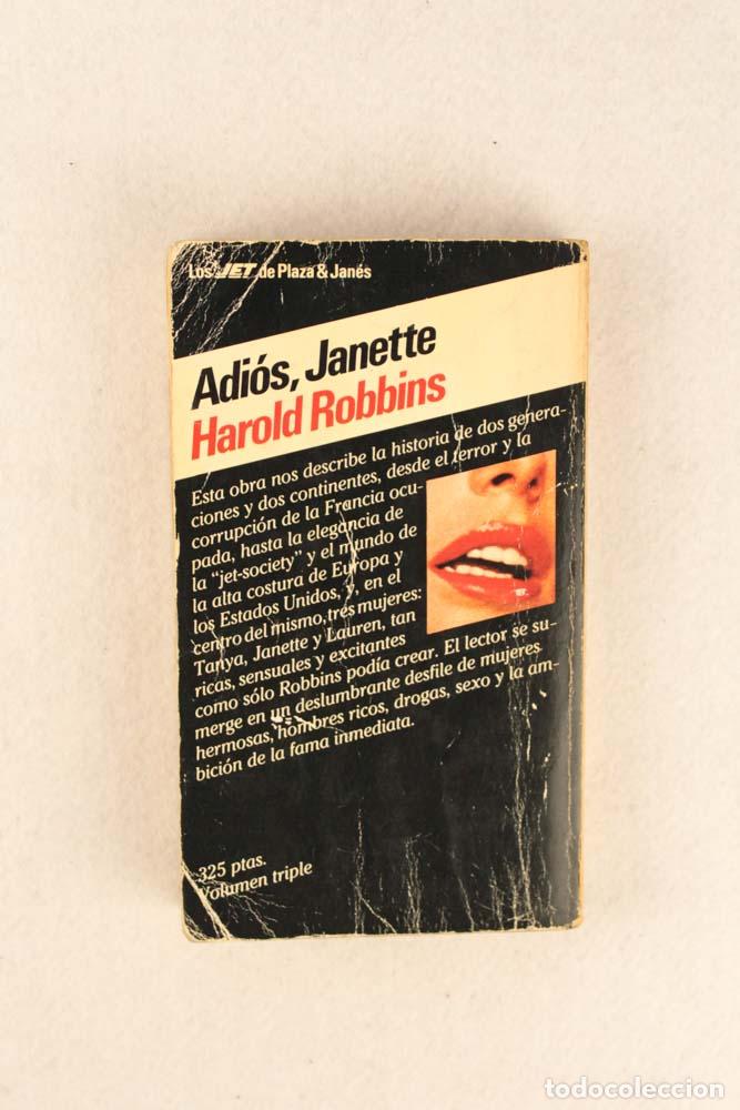 Libros de segunda mano: Adi&oacute;s, Janette - Harold Robbins - Foto 2