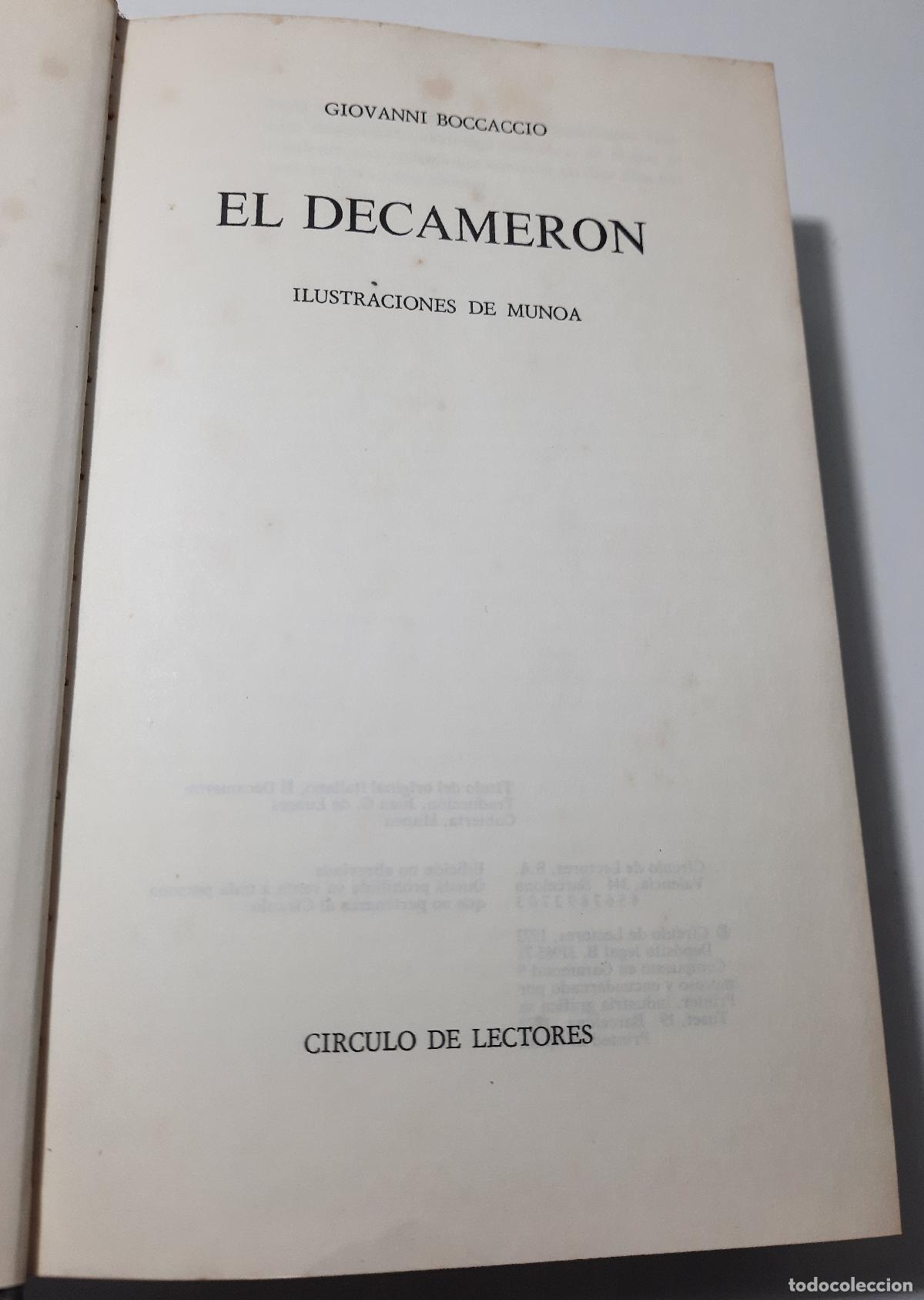 Libros de segunda mano: El decameron - Boccaccio, Giovanni - Foto 1