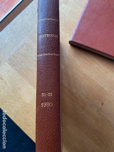 Libros de segunda mano: PENTHOUSE , N&Uacute;MEROS 30, 31, 32 Y 33 DE 1980 , ENCUADERNACI&Oacute;N CARTONE SIMIL PIEL