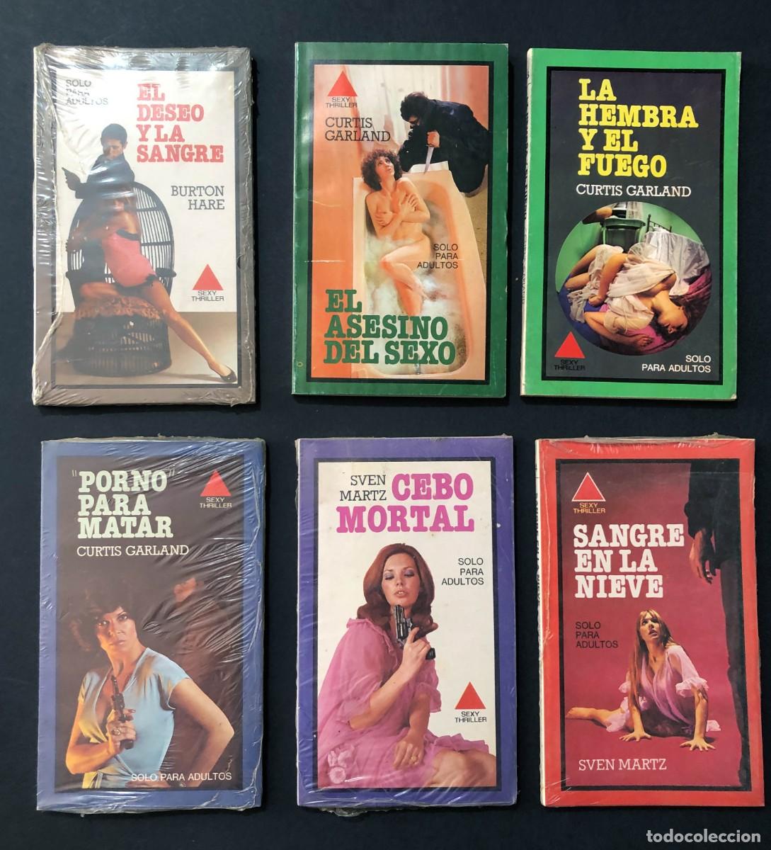Libros de segunda mano: SEXY THRILLER / 6 EJEMPLARES / NOVELA ER&Oacute;TICA /BRUGUERA 1978 / SIN USAR
