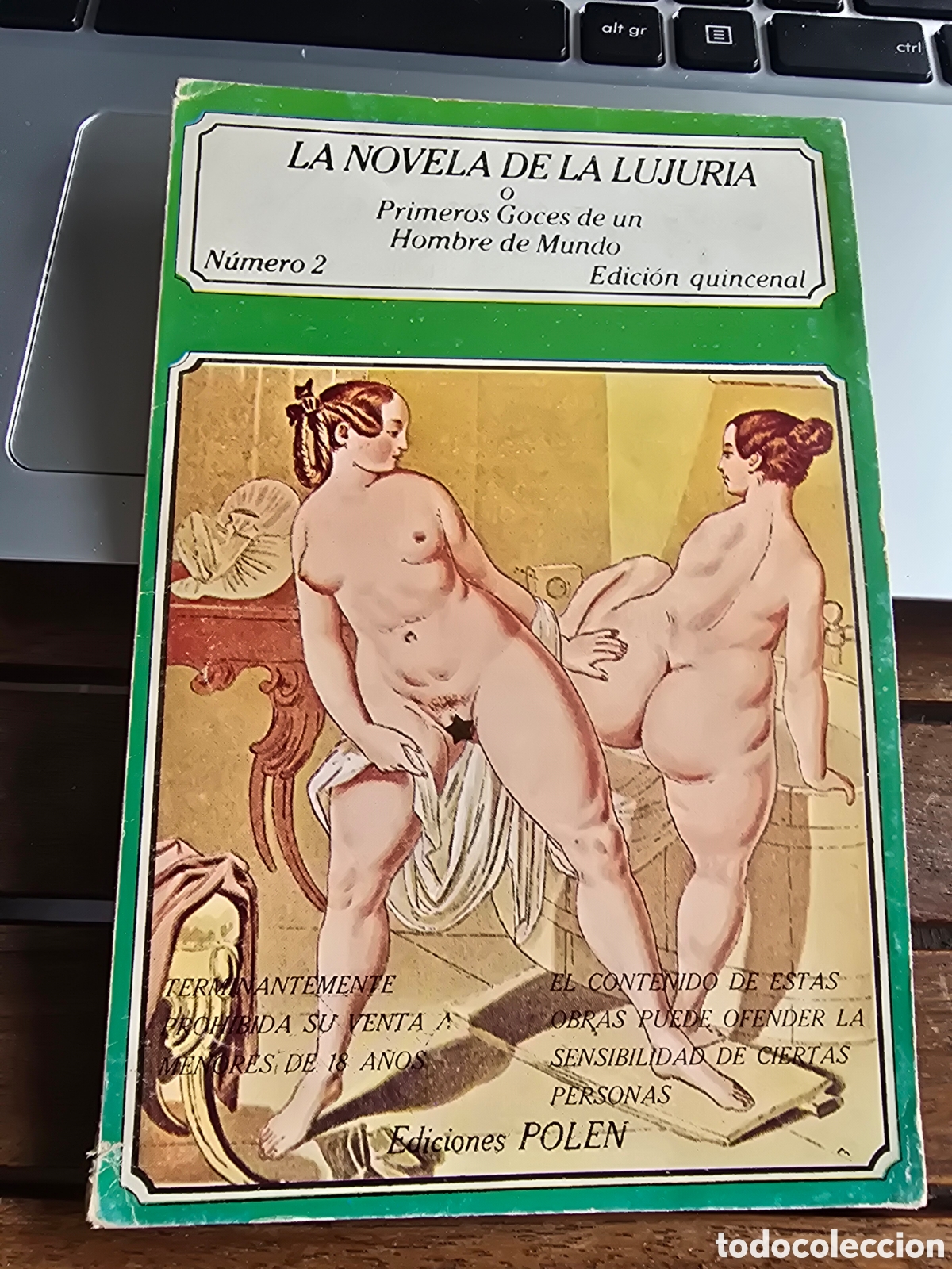 Libros de segunda mano: La novela de la lujuria o Primeros goces de un hombre de mundo N&ordm; 2 Ediciones POLEN 1980 1&ordf; edici&oacute;n