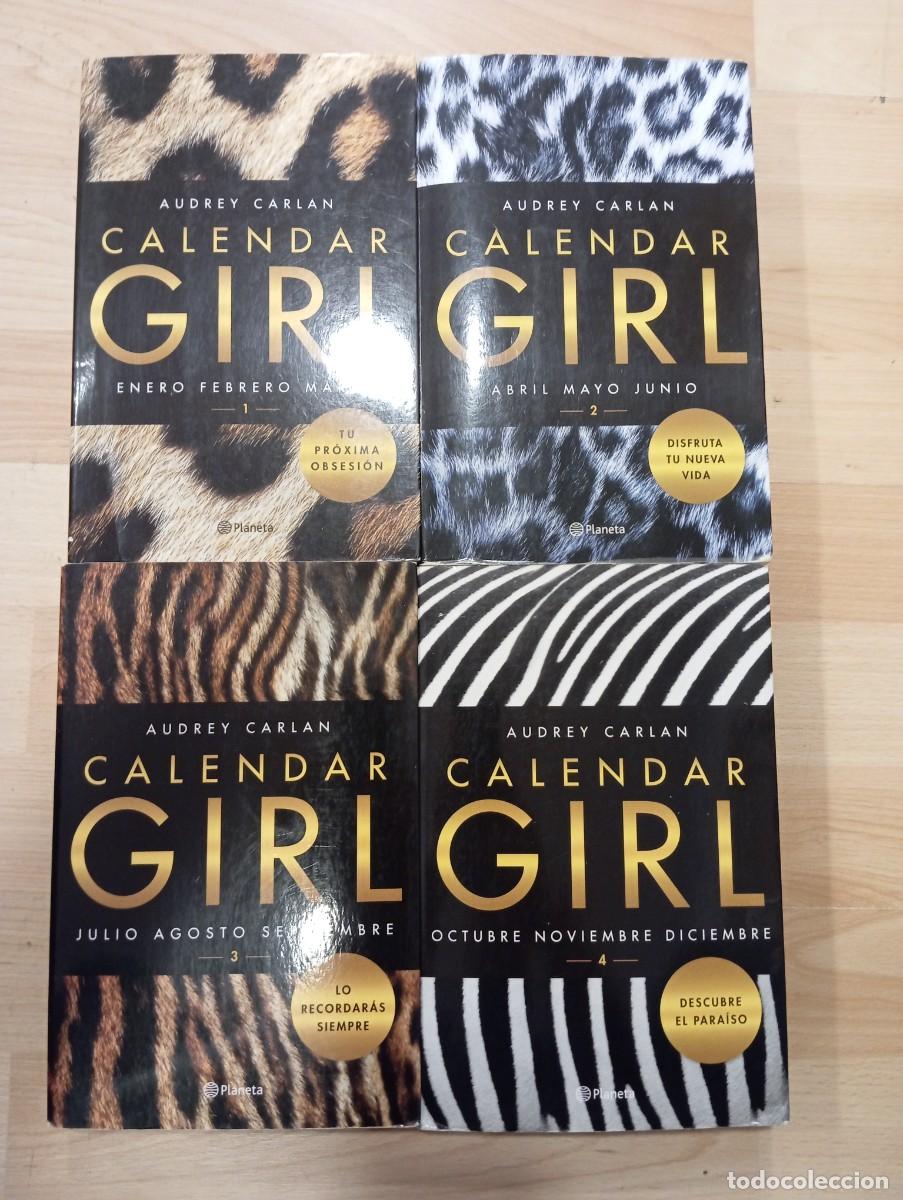 Libros de segunda mano: 'Calendar girl'. Audrey Carlan. 4 vol&uacute;menes.