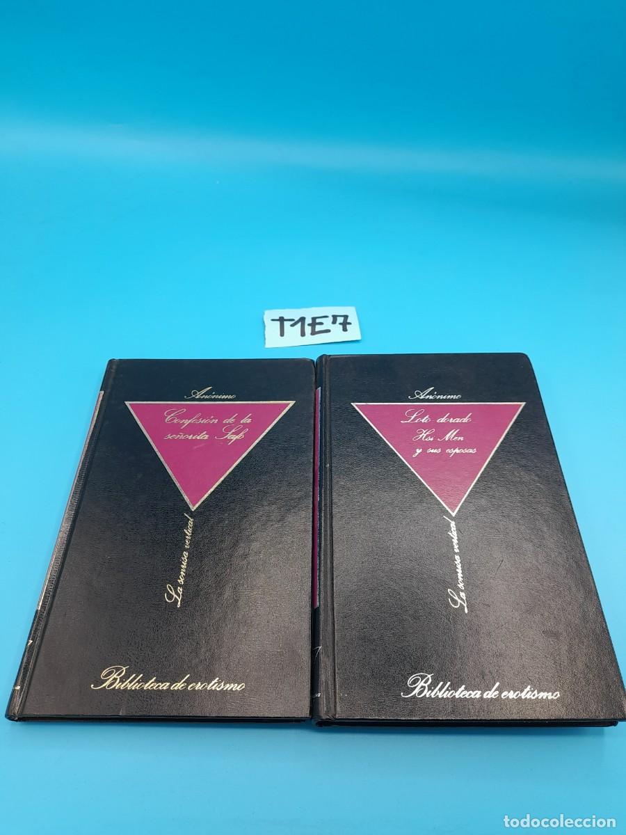 Libros de segunda mano: Lote Biblioteca de erotismo &ndash; Confesi&oacute;n de la se&ntilde;orita Safo + Loto dorado / Ho Men