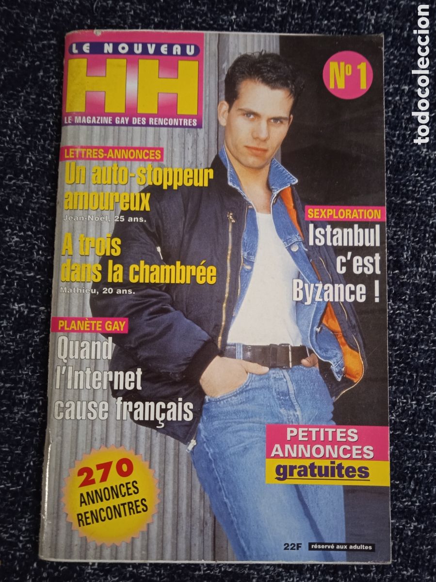 Libros de segunda mano: LE NOUVEAU - H H - LE MAGAZINE GAY RENCONTRES -REVISTA EROTICA GAY EN FRANCES