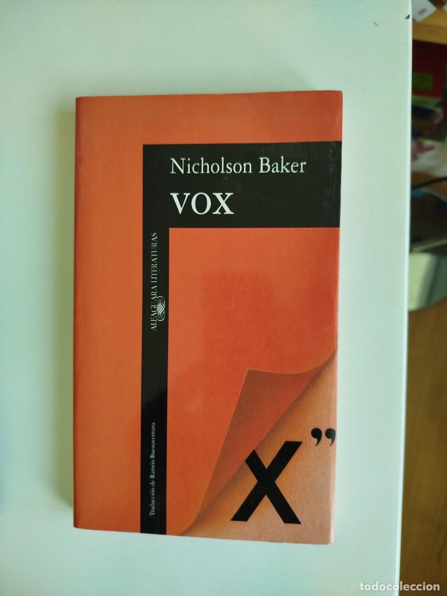 Libros de segunda mano: Vox. Nicholson Baker