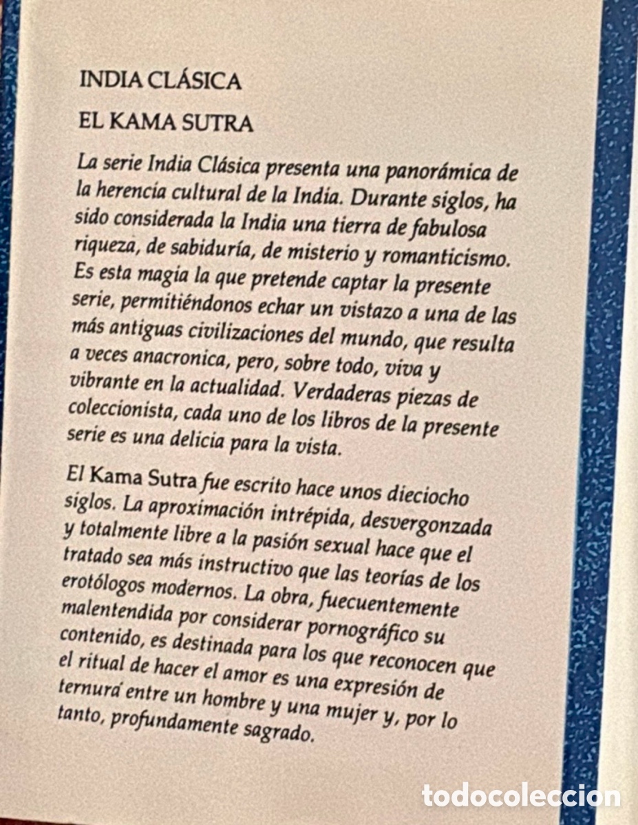 Libros de segunda mano: Kama sutra Classic India - Foto 3