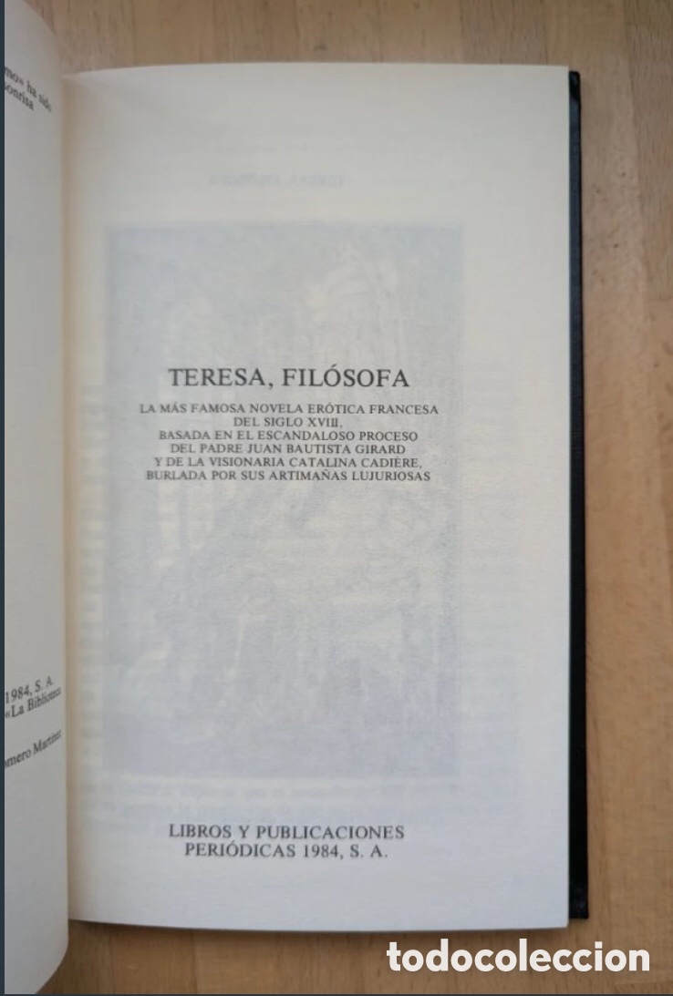 Libros de segunda mano: Teresa fil&oacute;sofa. An&oacute;nimo. La sonrisa vertical - Foto 3