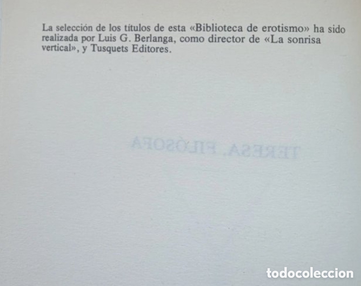 Libros de segunda mano: Teresa fil&oacute;sofa. An&oacute;nimo. La sonrisa vertical - Foto 4