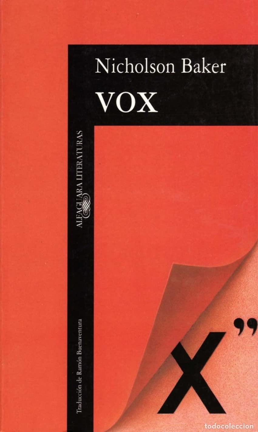 Second hand books: Vox (Literaturas) - Baker, Nicholson
