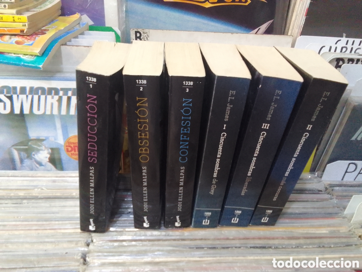 Libros de segunda mano: Lote 6 libros eroticos,grey,jodi ellen