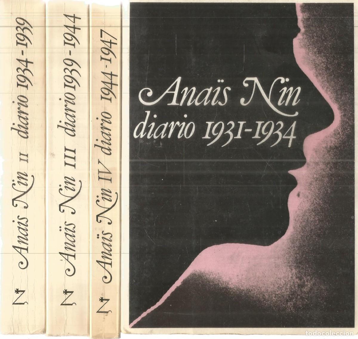 Libros de segunda mano: ANAIS NIN. DIARIO I, II, III, IV, V. 5 TOMOS. COMPLETO. EDITORIAL RM