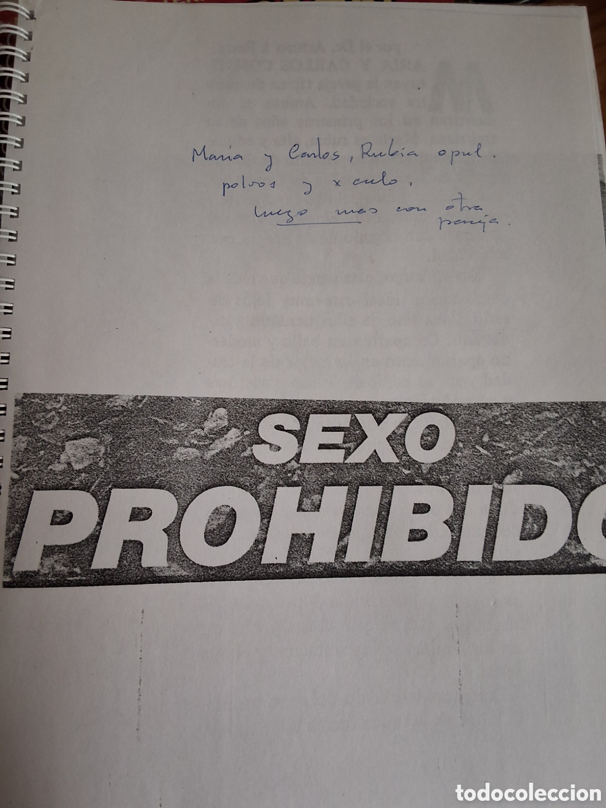 Libros de segunda mano: S. Prohibido novela erotica adultos facsimil